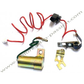 PLATE SCREWS AND IGNITION CAPACITOR SET FOR PEUGEOT 205