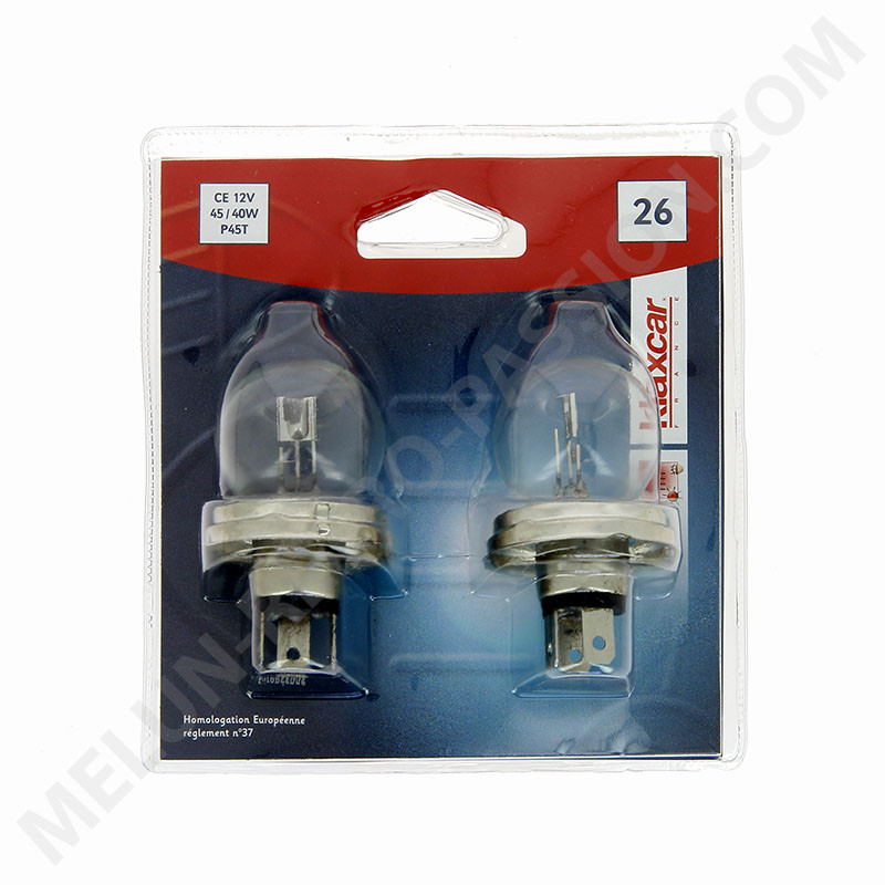 Ampoule de phare code européen jaune - 12V 45/40W