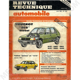 REVUE TECHNIQUE AUTOMOBILE ETUDE PEUGEOT 205...