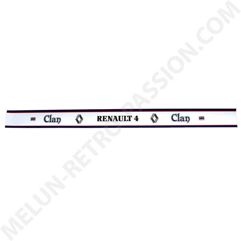 RENAULT 4 CLAN SUN VISOR STICKER