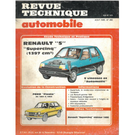 Revue technique automobile estudio RENAULT 5 super 5