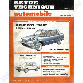 REVUE TECHNIQUE AUTOMOBILE ETUDE PEUGEOT 309