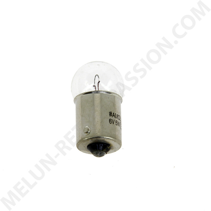 AMPOULE LAMPE 6 V. 5 W. TYPE GRAISSEUR