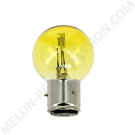 AMPOULE LAMPE 12 V. 36/36 W. 3 ERGOTS CODE PHARE JAUNE