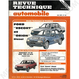 REVUE TECHNIQUE AUTOMOBILE ETUDE FORD ESCORT...