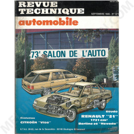 REVUE TECHNIQUE AUTOMOBILE ETUDE RENAULT 21 ET 73e SALON DE L'AUTO