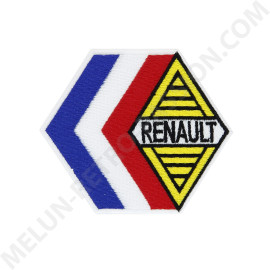RENAULT FLAG IRON-ON PATCH EMBROIDERED PATCH