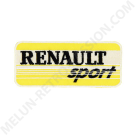 RENAULT SPORT YELLOW IRON-ON PATCH BADGE