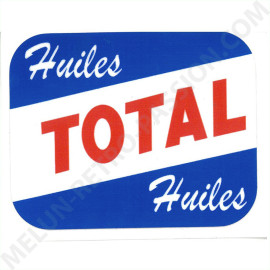 TOTAL OIL STICKER