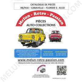 SPARE PARTS CATALOGUE RENAULT R8 R10 CARAVELLE FLORIDE S A110