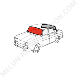 CLEAR LAMINATED WINDSCREEN + BLUE BAND RENAULT R8 R10