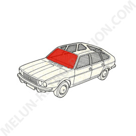 PARE BRISE FEUILLETE VER RENAULT R20 R30