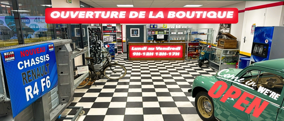 Ouverture Boutique